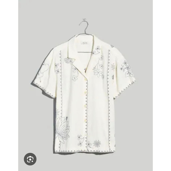 Madewell Womens Top Size Small in great condition, Embroidery - Picture 1 of 8
